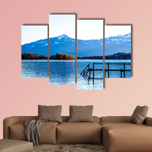 Famous chiemsee Lake in Bavaria multi panel canvas wall art
