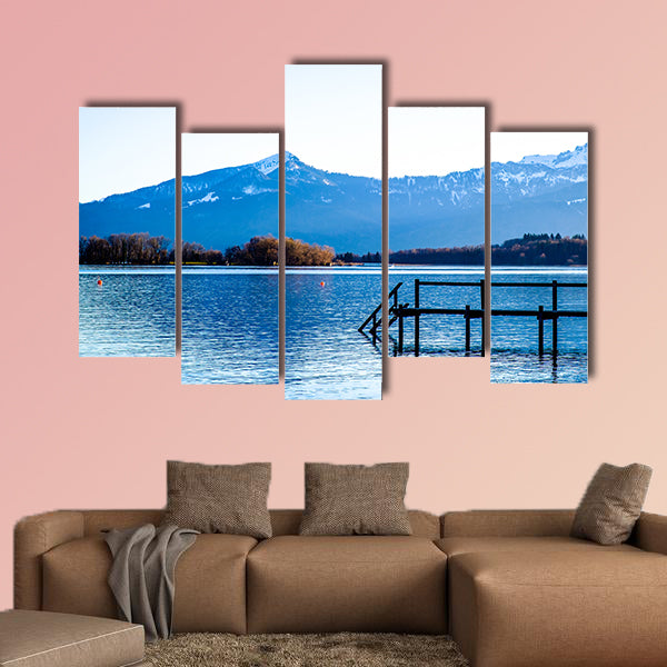 Famous chiemsee Lake in Bavaria multi panel canvas wall art
