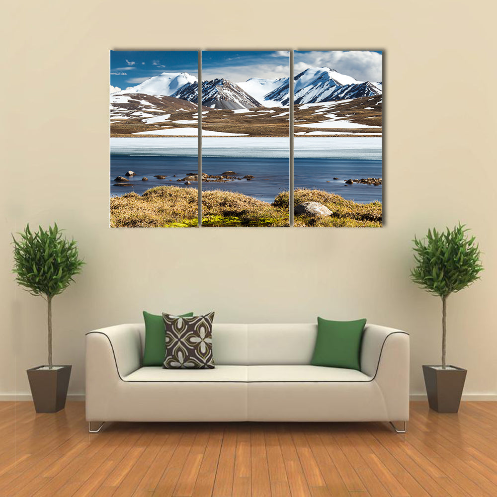 The Barskoon Syrts At Issyk Kul Region In The Kyrgyzstan Multi Panel Canvas Wall Art