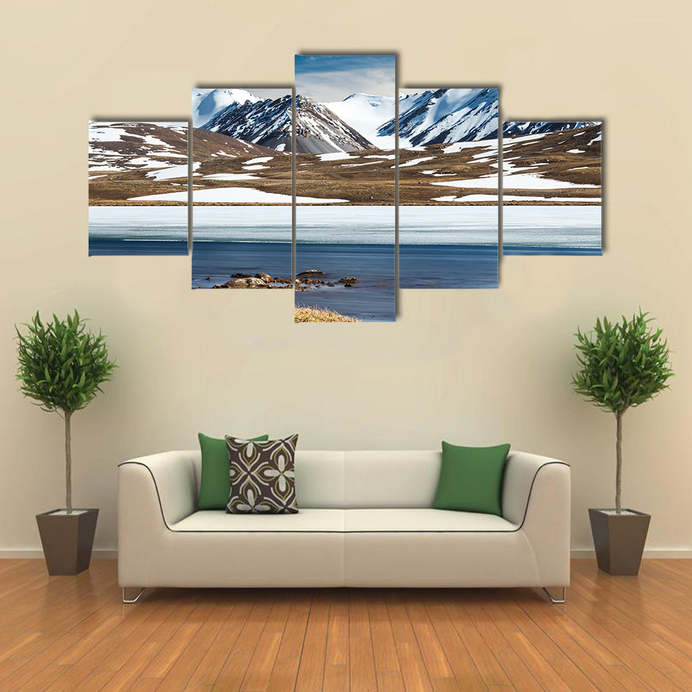 The Barskoon Syrts At Issyk Kul Region In The Kyrgyzstan Multi Panel Canvas Wall Art