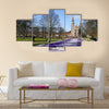 Springtime Rosenborg Castle - the Kings Garden - Copenhagen, Denmark Multi Panel Canvas Wall Arta