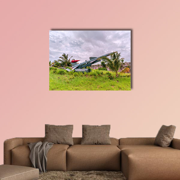 Military weapons, ballistic, anti-aircraft multi panel canvas wall art