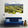 Green Tea Plantations at Cameroon Highlands in Malaysia Multi panel canvas wall art