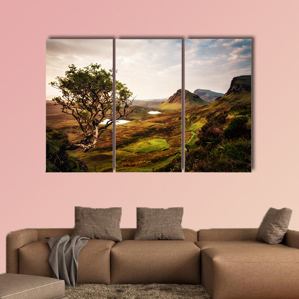 Quiraing Isle of Skye United Kingdom taken in 2015 multi panel canvas wall art