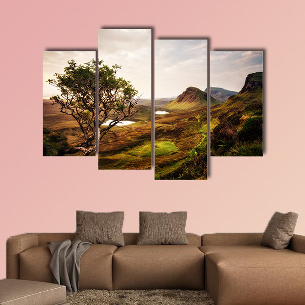 Quiraing Isle of Skye United Kingdom taken in 2015 multi panel canvas wall art