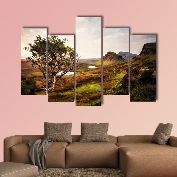 Quiraing Isle of Skye United Kingdom taken in 2015 multi panel canvas wall art