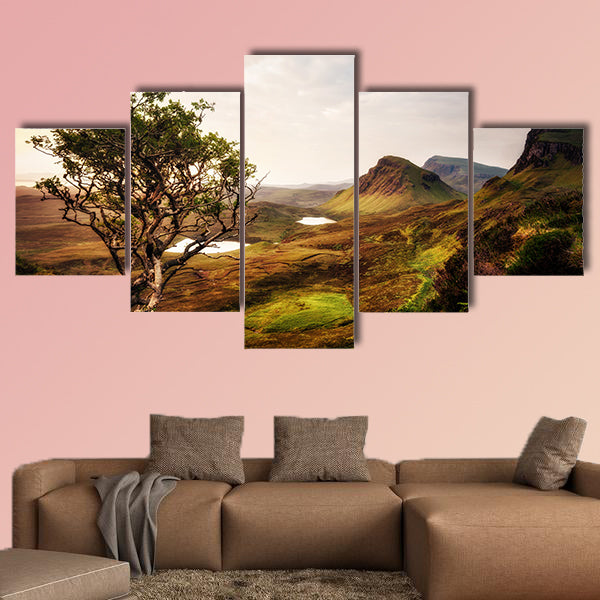 Quiraing Isle of Skye United Kingdom taken in 2015 multi panel canvas wall art