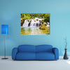 Krka Waterfall In The Croatian National Park Multi Panel Canvas Wall Art