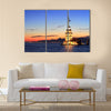 Istanbul Maiden Tower from the east in sunset Multi panel canvas wall art