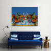 Dragon Is In The Shrine's Beliefs Religious, Thailand Multi Panel Canvas Wall Art