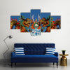 Dragon Is In The Shrine's Beliefs Religious, Thailand Multi Panel Canvas Wall Art