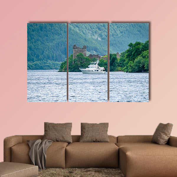 Lochness Urquhart Castle Fort Ruins Scotland UK. Very wall art