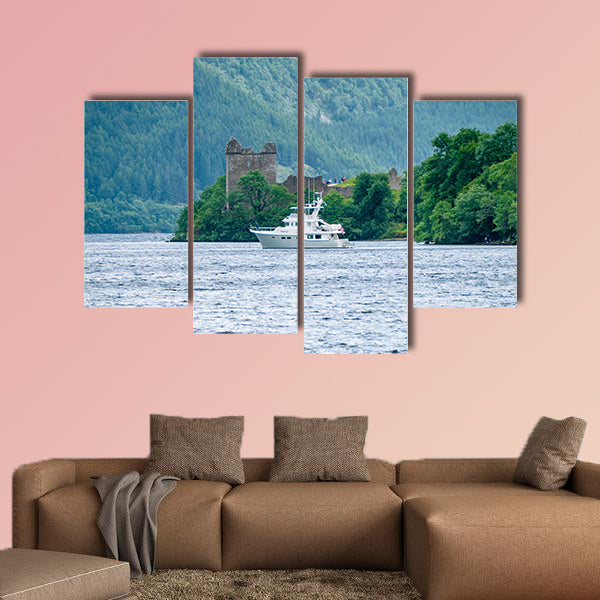 Lochness Urquhart Castle Fort Ruins Scotland UK. Very wall art