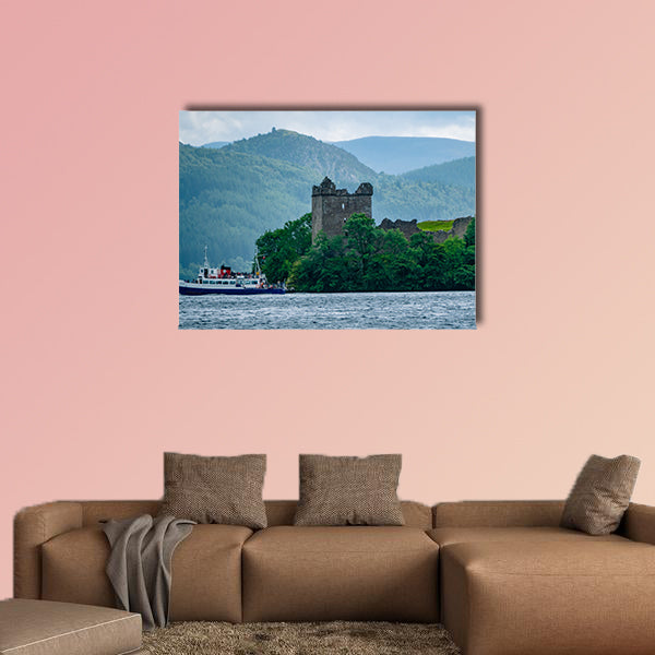 Lochness Urquhart Castle Fort Ruins Scotland UK. Very much one wall art