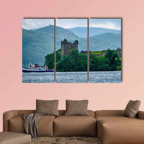 Lochness Urquhart Castle Fort Ruins Scotland UK. Very much one wall art