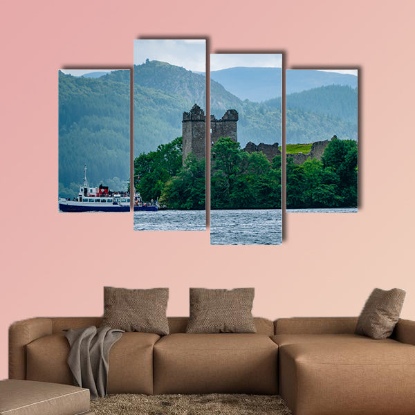 Lochness Urquhart Castle Fort Ruins Scotland UK. Very much one wall art