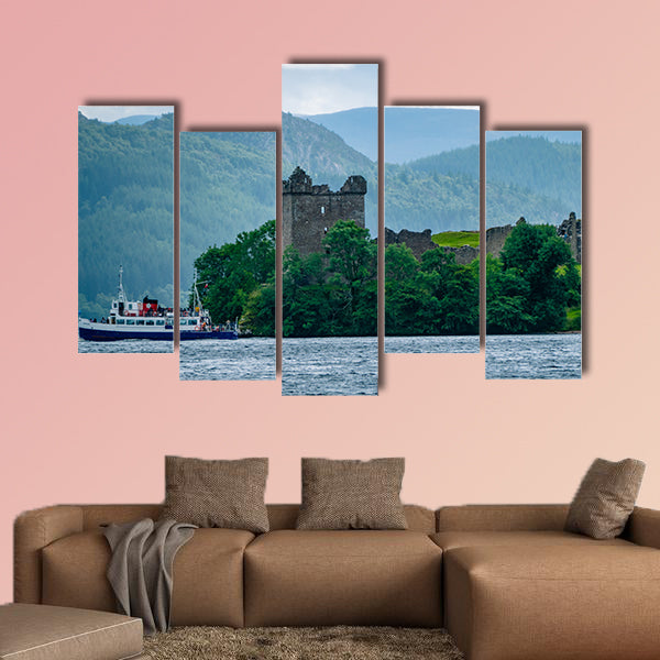 Lochness Urquhart Castle Fort Ruins Scotland UK. Very much one wall art