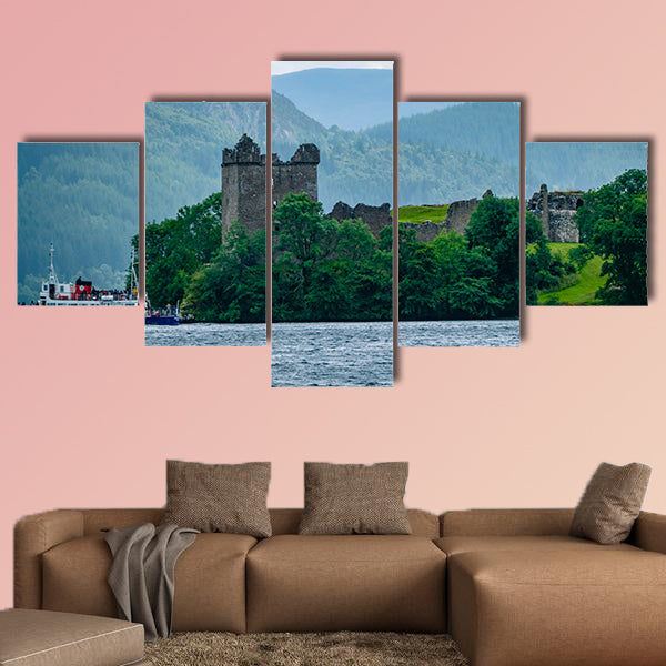 Lochness Urquhart Castle Fort Ruins Scotland UK. Very much one wall art