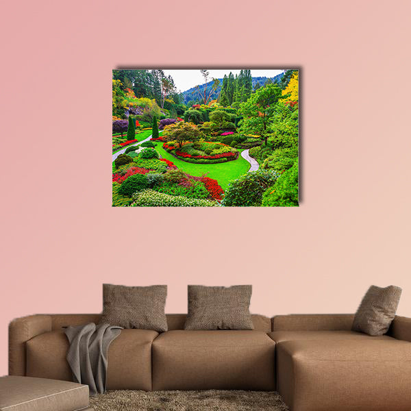 Butchart Gardens - gardens on Vancouver Island. Flower wall art
