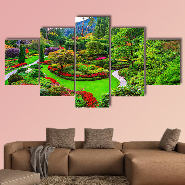 Butchart Gardens - gardens on Vancouver Island. Flower wall art