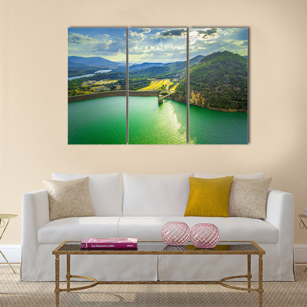 Lake Eildon at sunset, Victoria, Australia multi panel canvas wall art