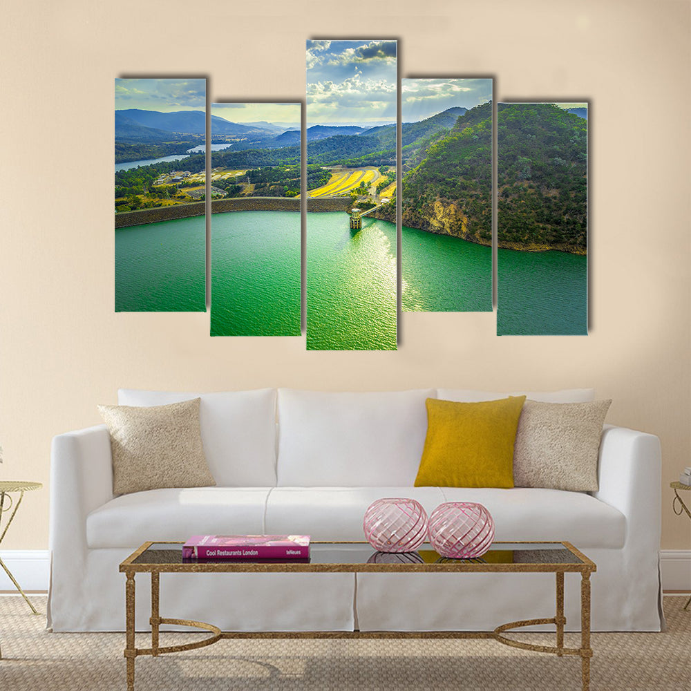 Lake Eildon at sunset, Victoria, Australia multi panel canvas wall art