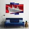 Cambodia flag waving Multi panel canvas wall art