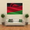 The National Flag Of The Malawi Is Flying in The Air, Multi Panel Canvas Wall Art