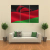 The National Flag Of The Malawi Is Flying in The Air, Multi Panel Canvas Wall Art