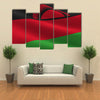 The National Flag Of The Malawi Is Flying in The Air, Multi Panel Canvas Wall Art