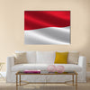 Flag of Monaco Multi panel canvas wall art