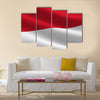 Flag of Monaco Multi panel canvas wall art