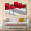 Flag of Monaco Multi panel canvas wall art