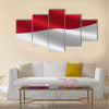 Flag of Monaco Multi panel canvas wall art