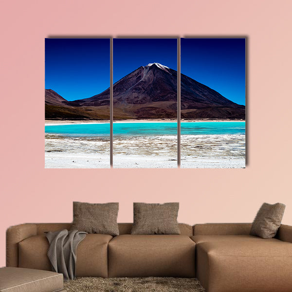 Amazing Bolivia Lagoon Mountain Scene multi panel canvas wall art
