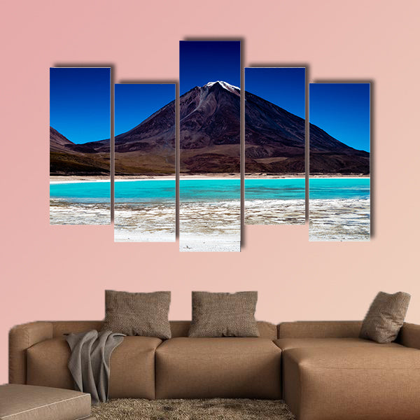 Amazing Bolivia Lagoon Mountain Scene multi panel canvas wall art