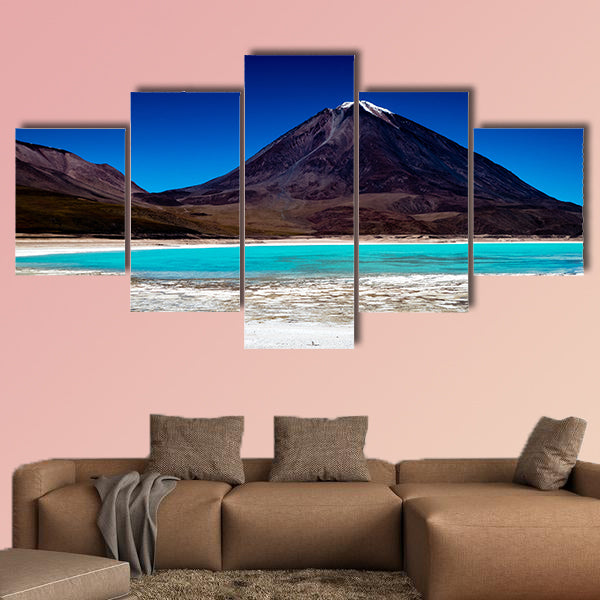 Amazing Bolivia Lagoon Mountain Scene multi panel canvas wall art