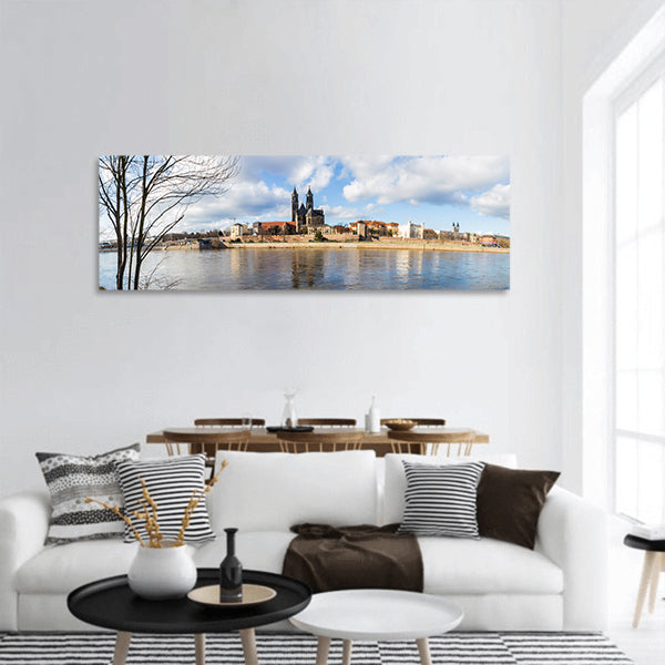 Magdeburg germany high definition Panoramic canvas Wall Art