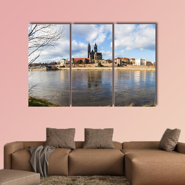 Magdeburg Germany high definition panorama multi panel canvas wall art