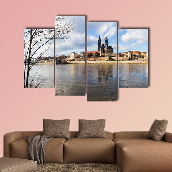 Magdeburg Germany high definition panorama multi panel canvas wall art