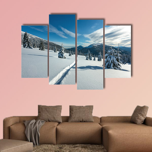Fantastic winter landscape with snowy trees, Carpathians, Ukraine, Europe