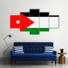 Jordan Flag Vector Icon – Illustration Multi panel canvas wall art