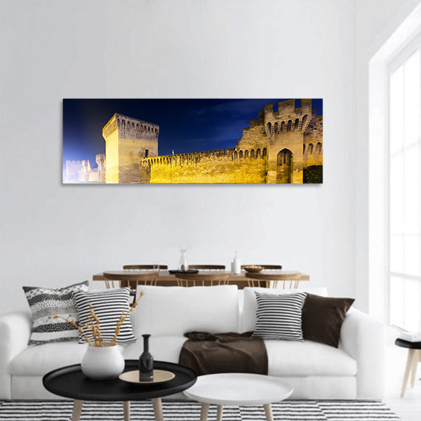 City wall of Avignon is cultural landmark of France outdoor Panoramic canvas Wall Art