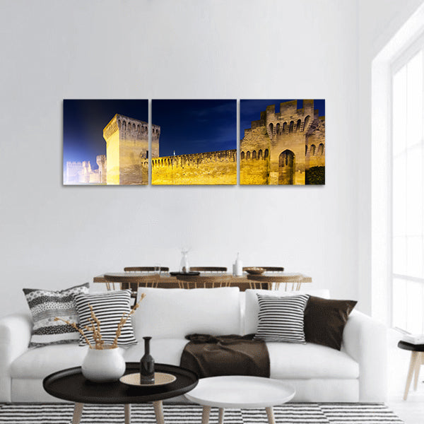 City wall of Avignon is cultural landmark of France outdoor Panoramic canvas Wall Art