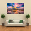 Sunrise at Seongsan Ilchulbong Jeju island,South Korea multi panel canvas wall art