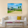 Temple of the Frescoes at the Mayan ruins of Tulum in Quintan Peninsula Multi panel canvas wall art