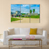 Temple of the Frescoes at the Mayan ruins of Tulum in Quintan Peninsula Multi panel canvas wall art