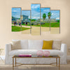 Temple of the Frescoes at the Mayan ruins of Tulum in Quintan Peninsula Multi panel canvas wall art