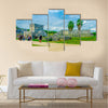 Temple of the Frescoes at the Mayan ruins of Tulum in Quintan Peninsula Multi panel canvas wall art