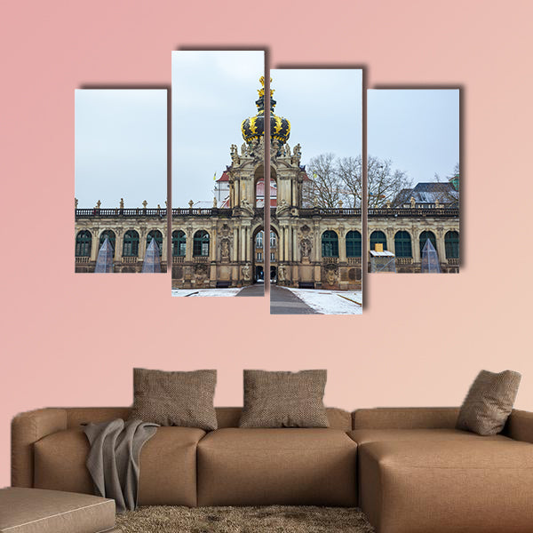 View to the historical buildings of the famous Zwinger palace wall art